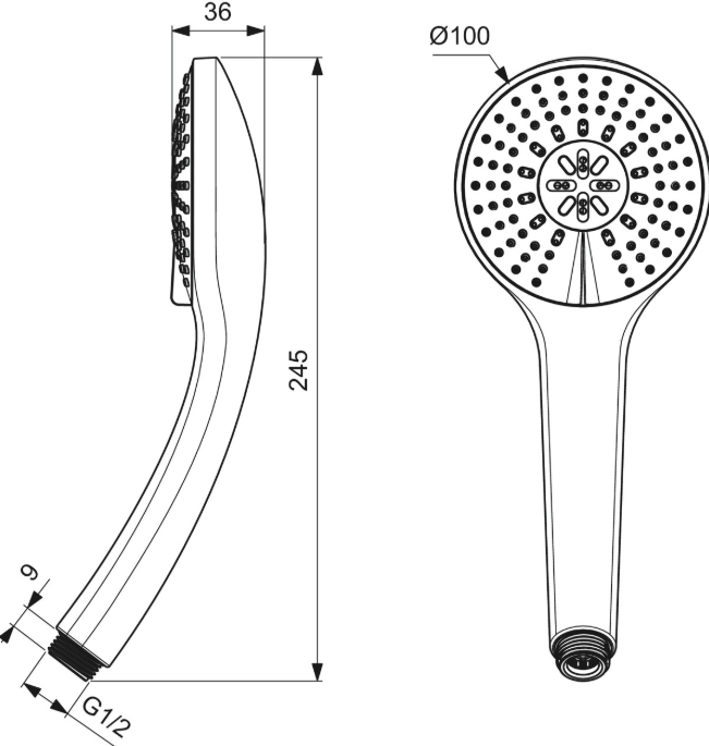 Ideal Standard Ceraflex Gagalı Ankastre Banyo ve Duş Seti · Krom
