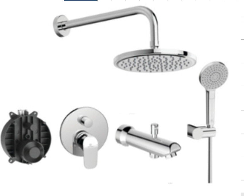 Ideal Standard Ceraflex Gagalı Ankastre Banyo ve Duş Seti · Krom