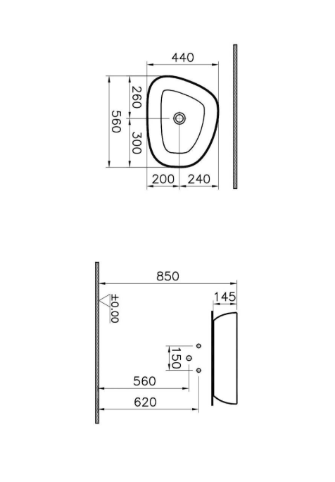 Vitra Outline Çanak Lavabo 55 Cm