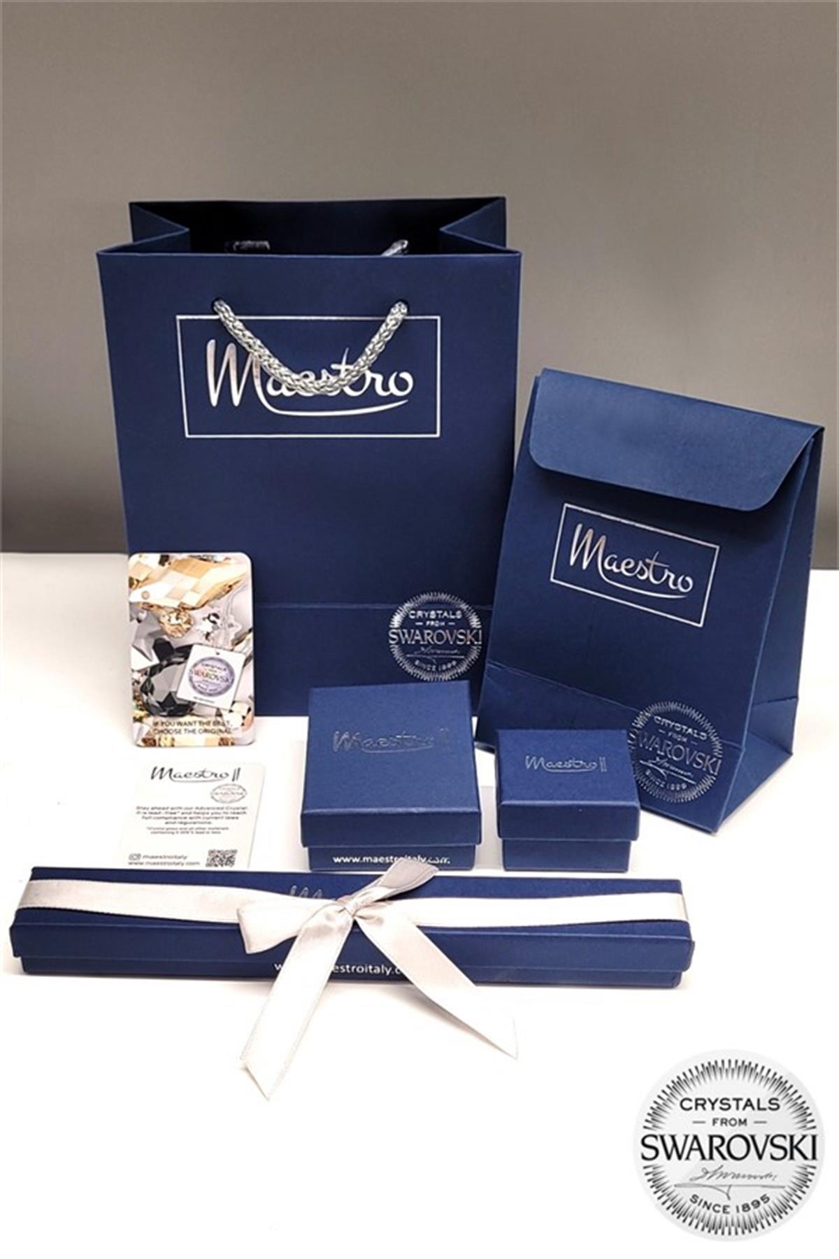  Swarovski Kelebek Gümüş Kolye