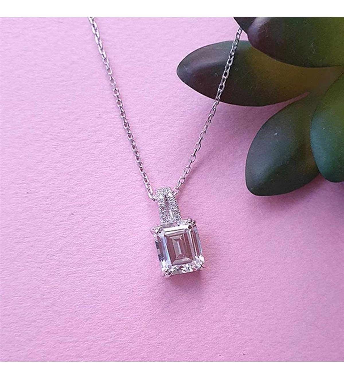 Baget Kültür Pırlanta Gümüş Kolye