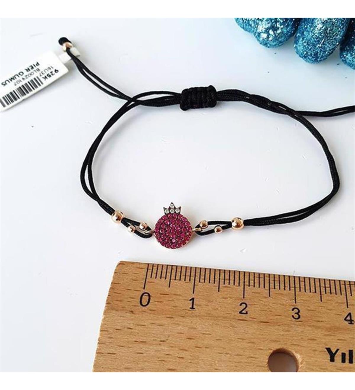 Gümüş İpli Nar Bileklik