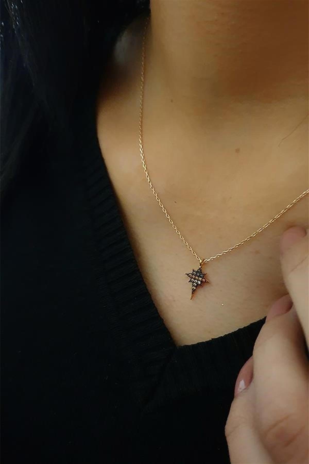 Kutup Kuzey Gümüş Yıldızı Kolye