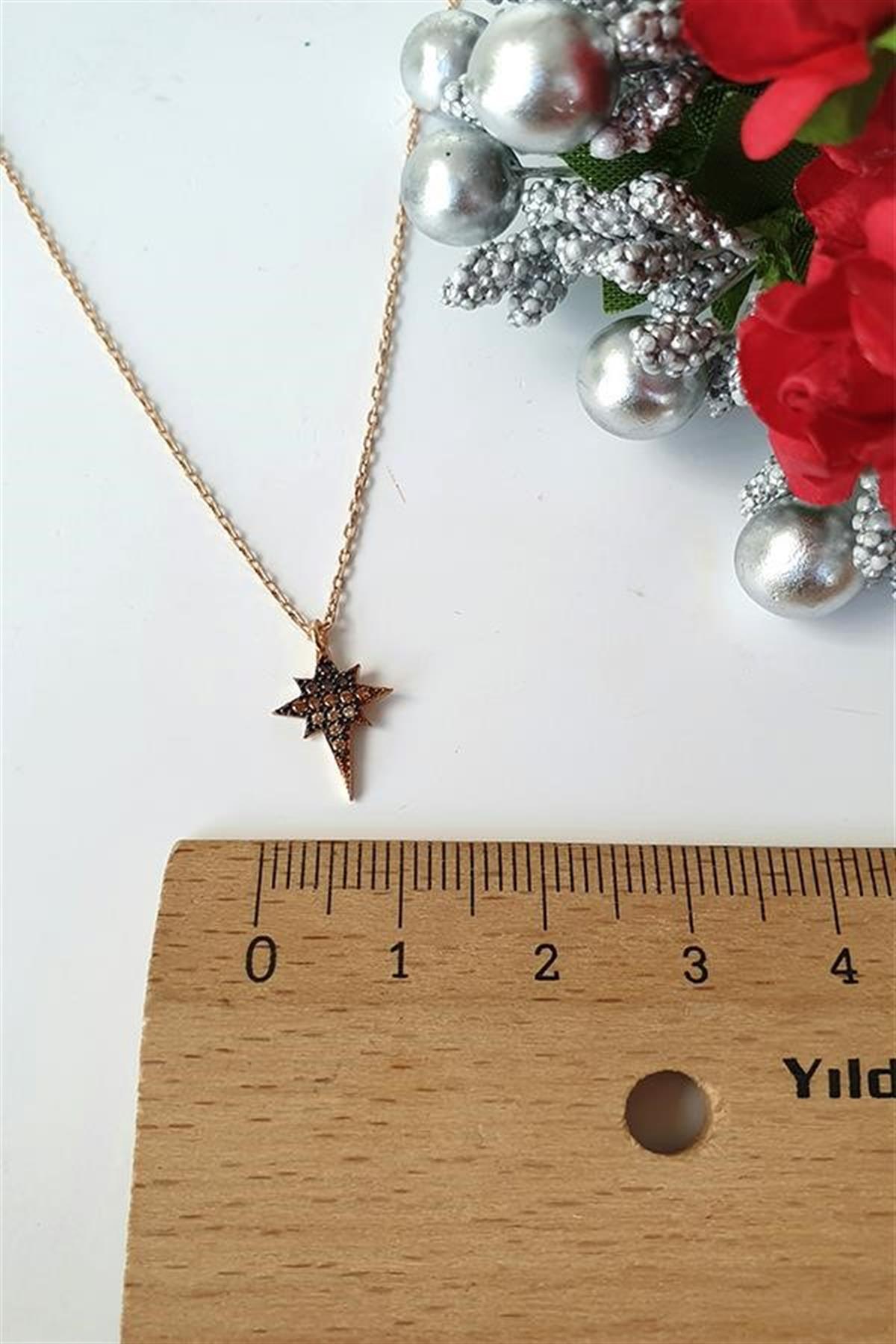 Kutup Kuzey Gümüş Yıldızı Kolye