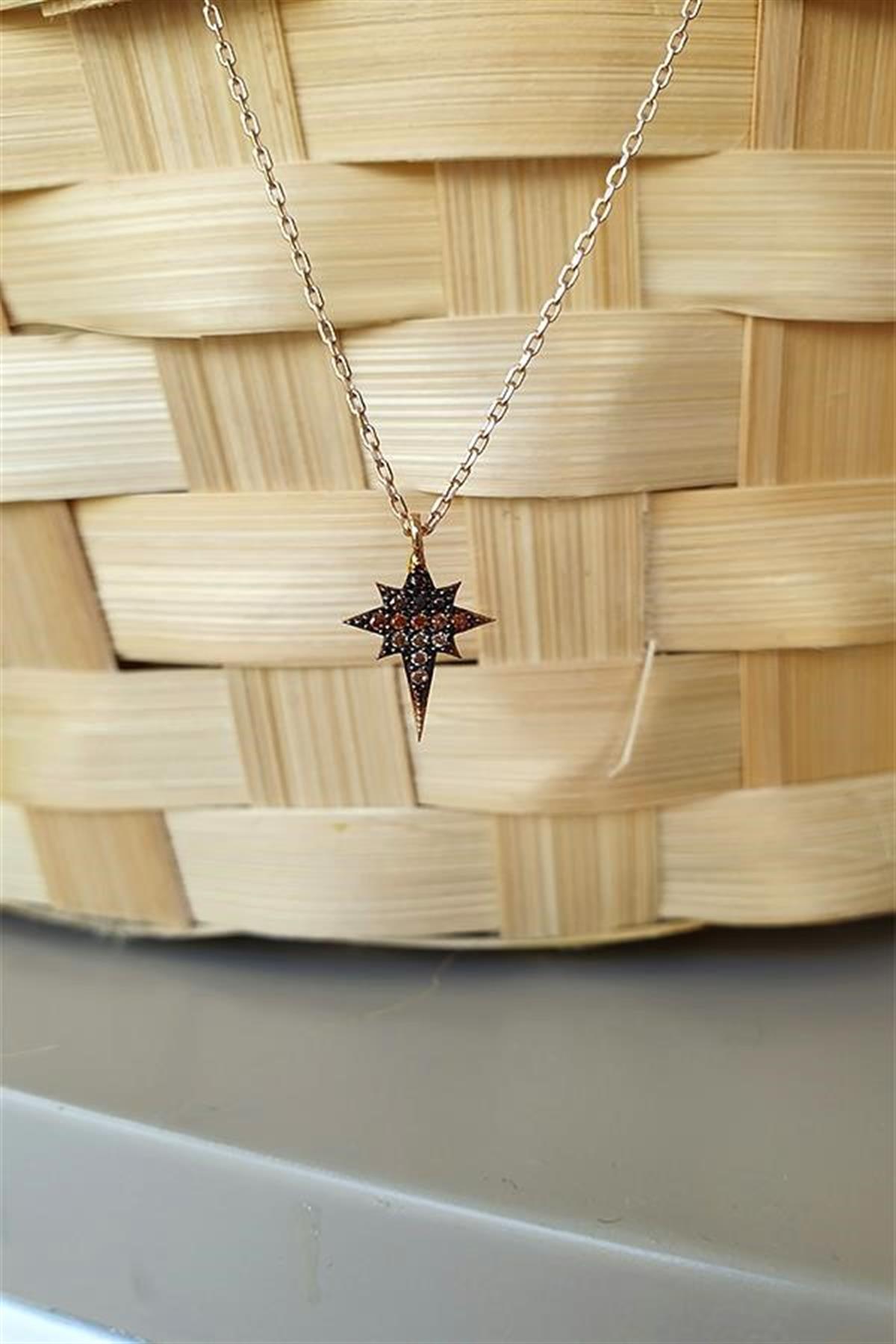 Kutup Kuzey Gümüş Yıldızı Kolye