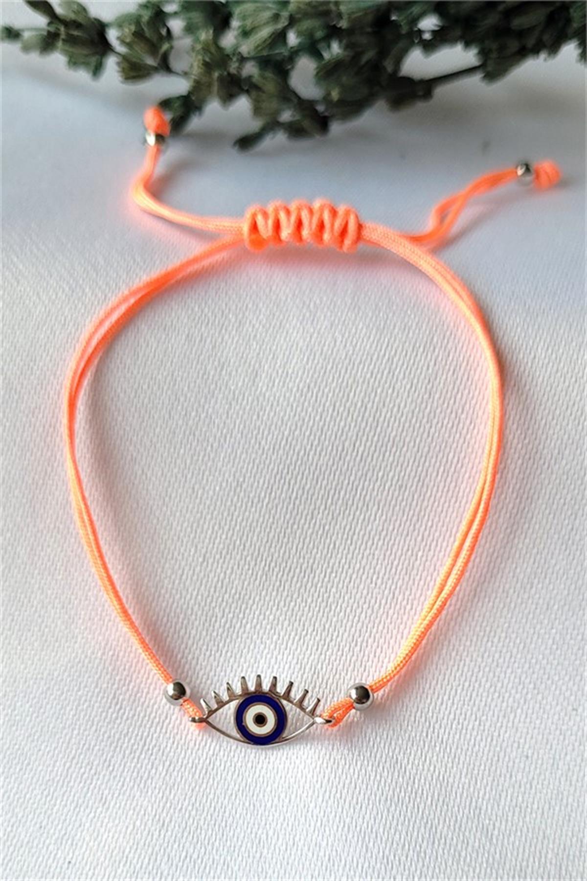 Nazarlı Gümüş Elişi Göz Bileklik