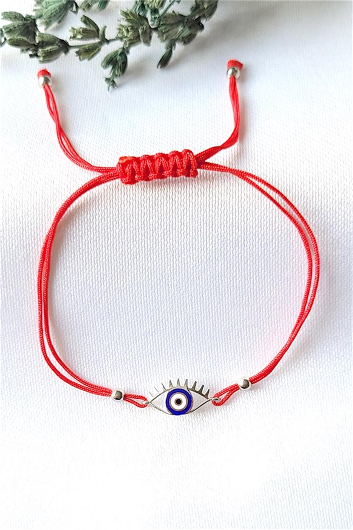 Nazarlı Gümüş Göz Bileklik