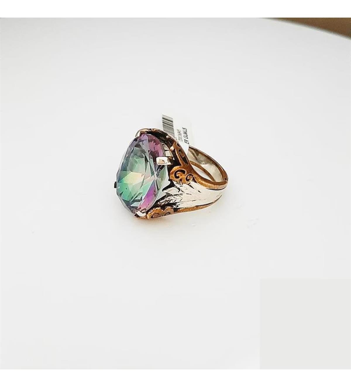 Otantik Mistik Topaz Gümüş Yüzük