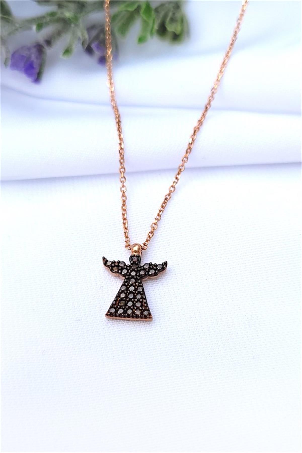 Rose Gümüş Melek Kolye