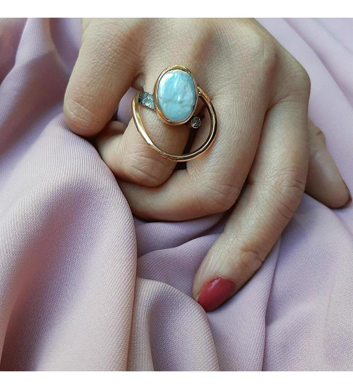 Turkuaz (Firuze) Gümüş Yüzük