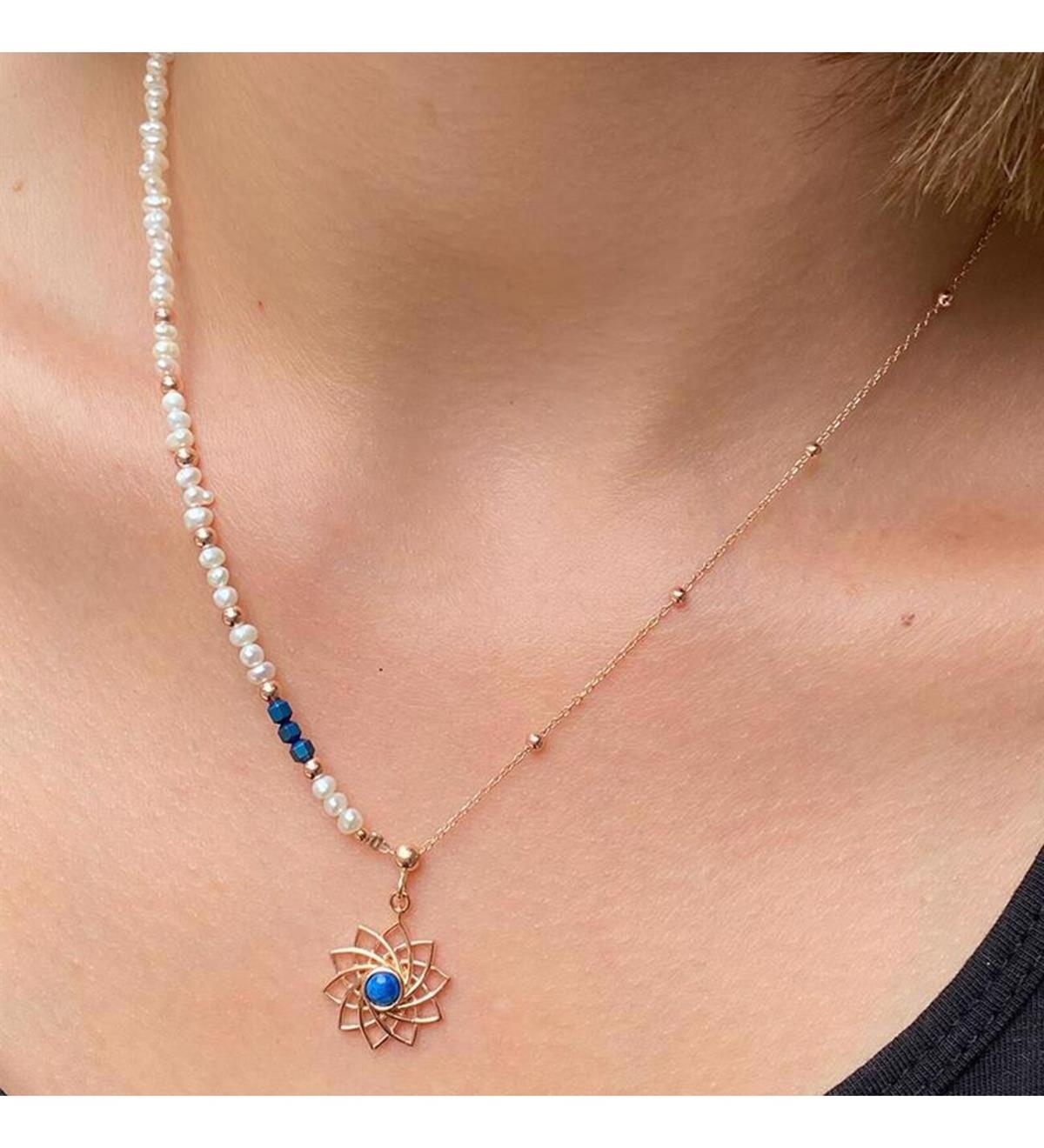 Yaşam Çiçeği Gümüş Kolye