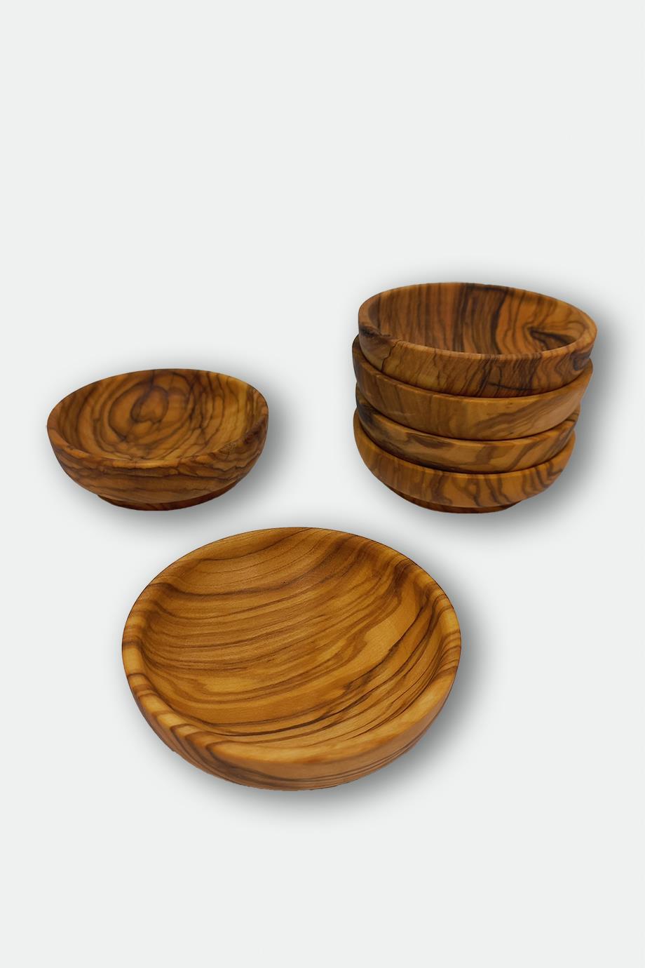 MORLEA Home Zeytin Ağacı El Yapımı Sosluk 6'lı Set