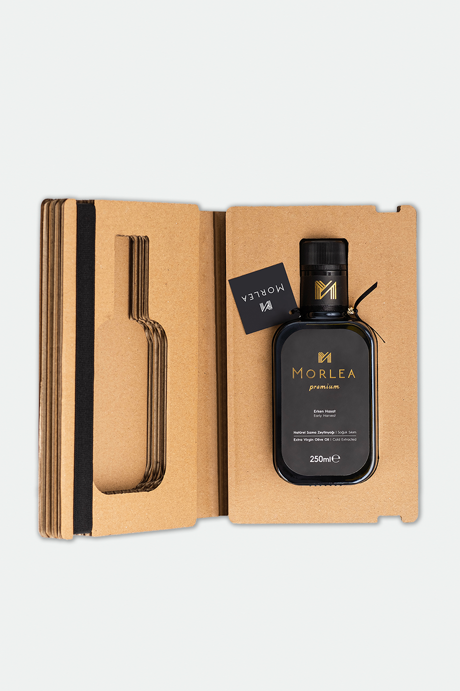 MORLEA Premium Hediyelik Kutulu Erken Hasat Soğuk Sıkım Naturel Sızma Zeytinyağı (250 Ml)