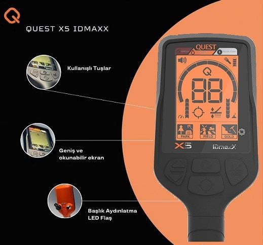 Quest Metal Detectors X5 IDmaxX Dedektör