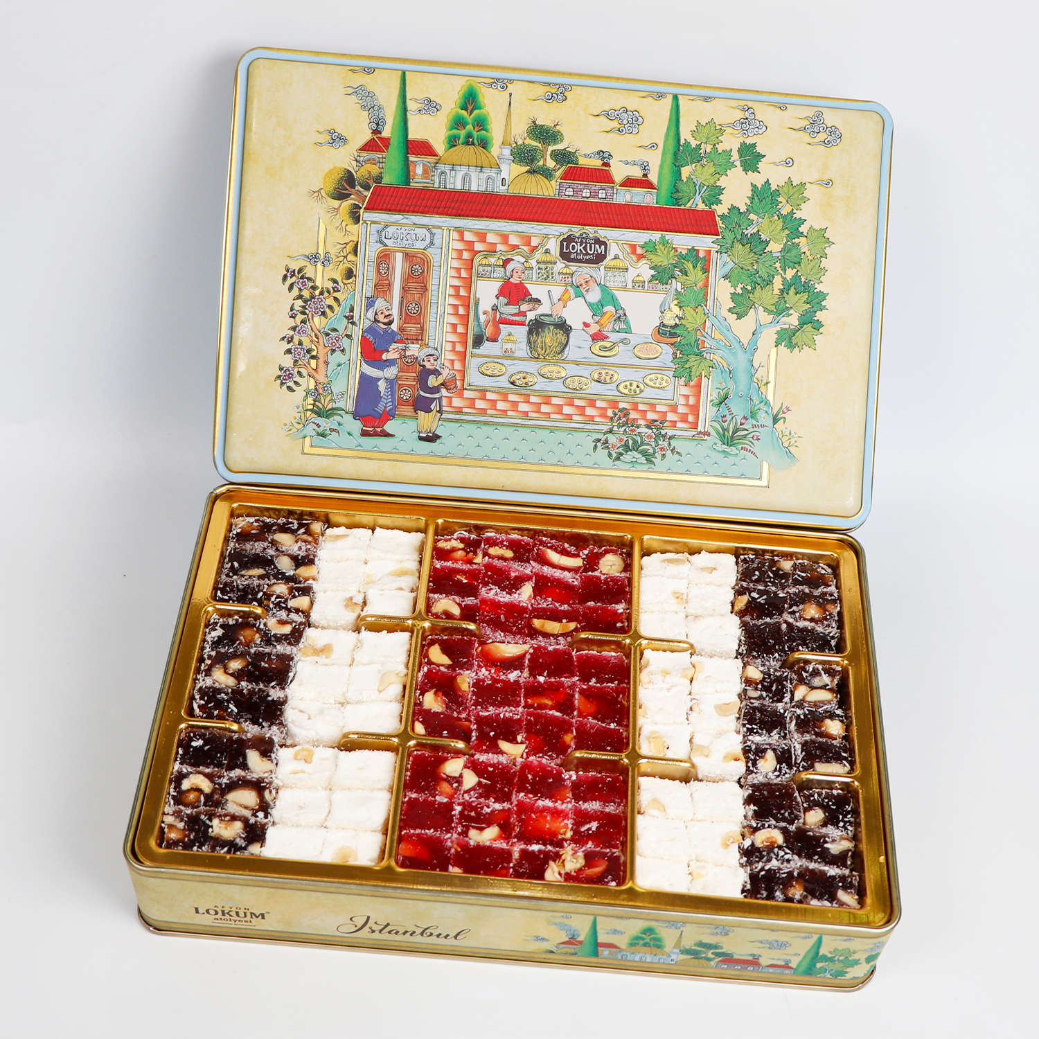 Cocktail Turkish Delight with Double Roasted Mixed Nuts 900g