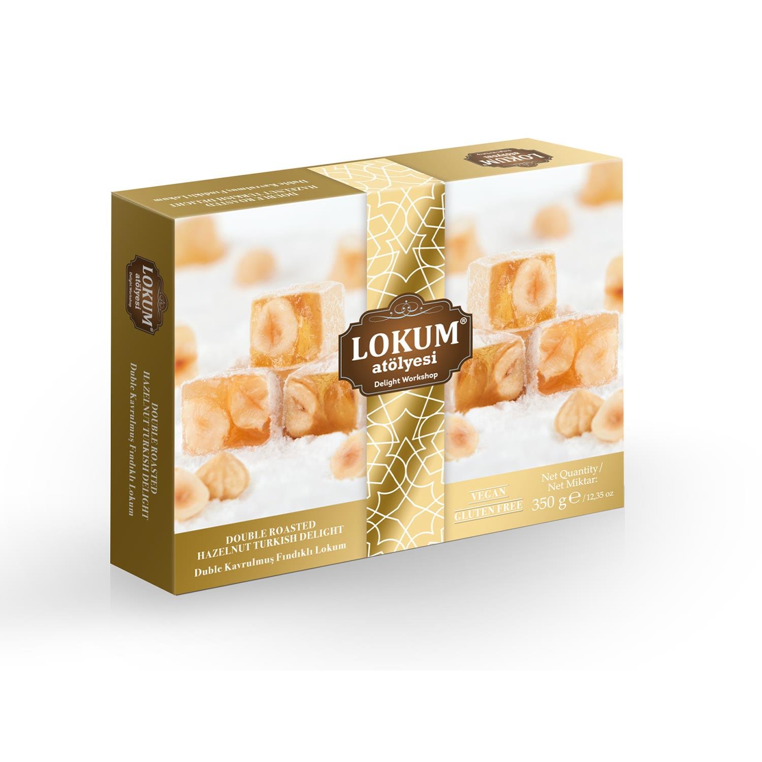 Duble Kavrulmuş Fındıklı Lokum 350g