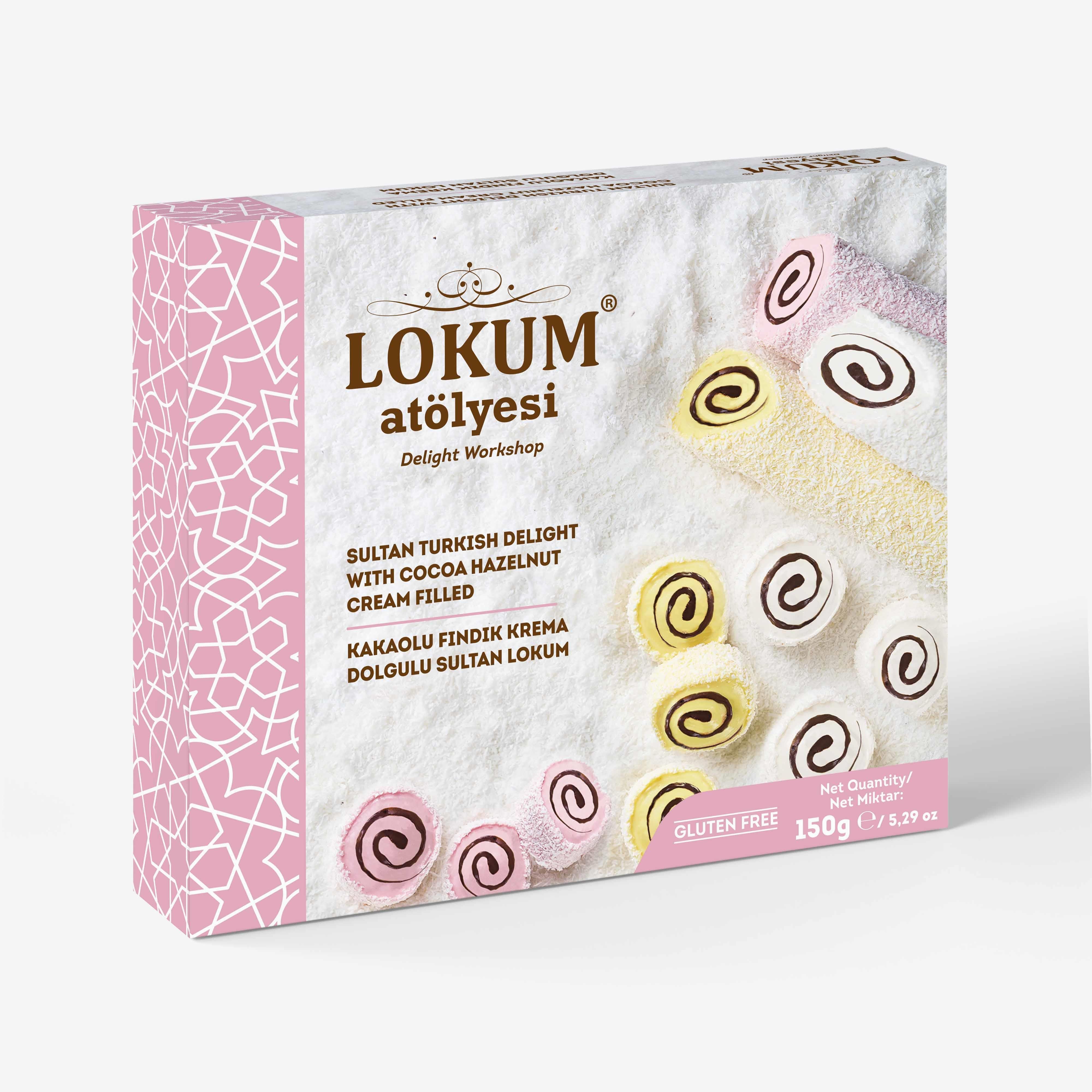Kakaolu Fındık Krema Dolgulu Sultan Lokum 150g