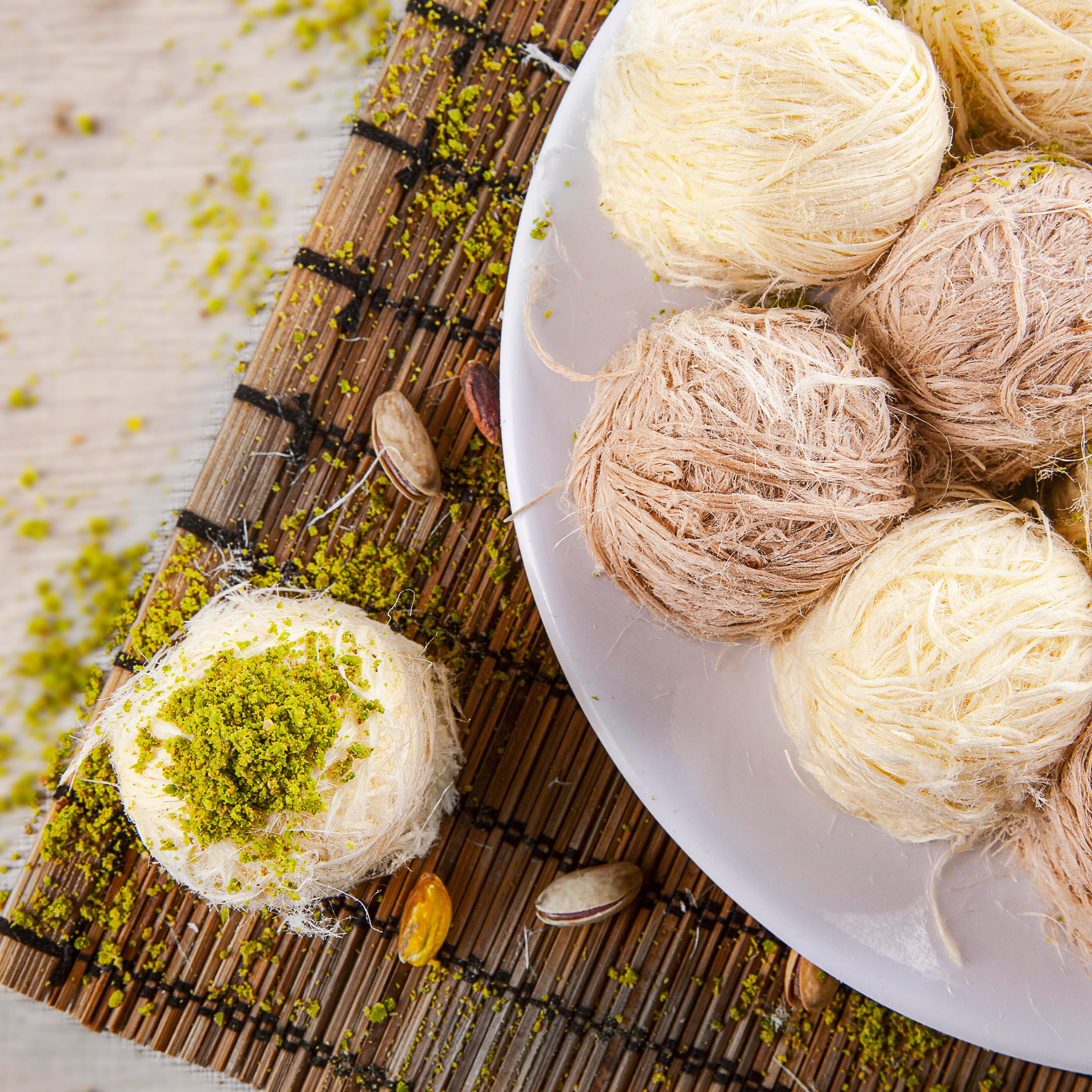 Turkish Cotton Candy with Cacao, Vanilla Flavored, Pistachio 250g