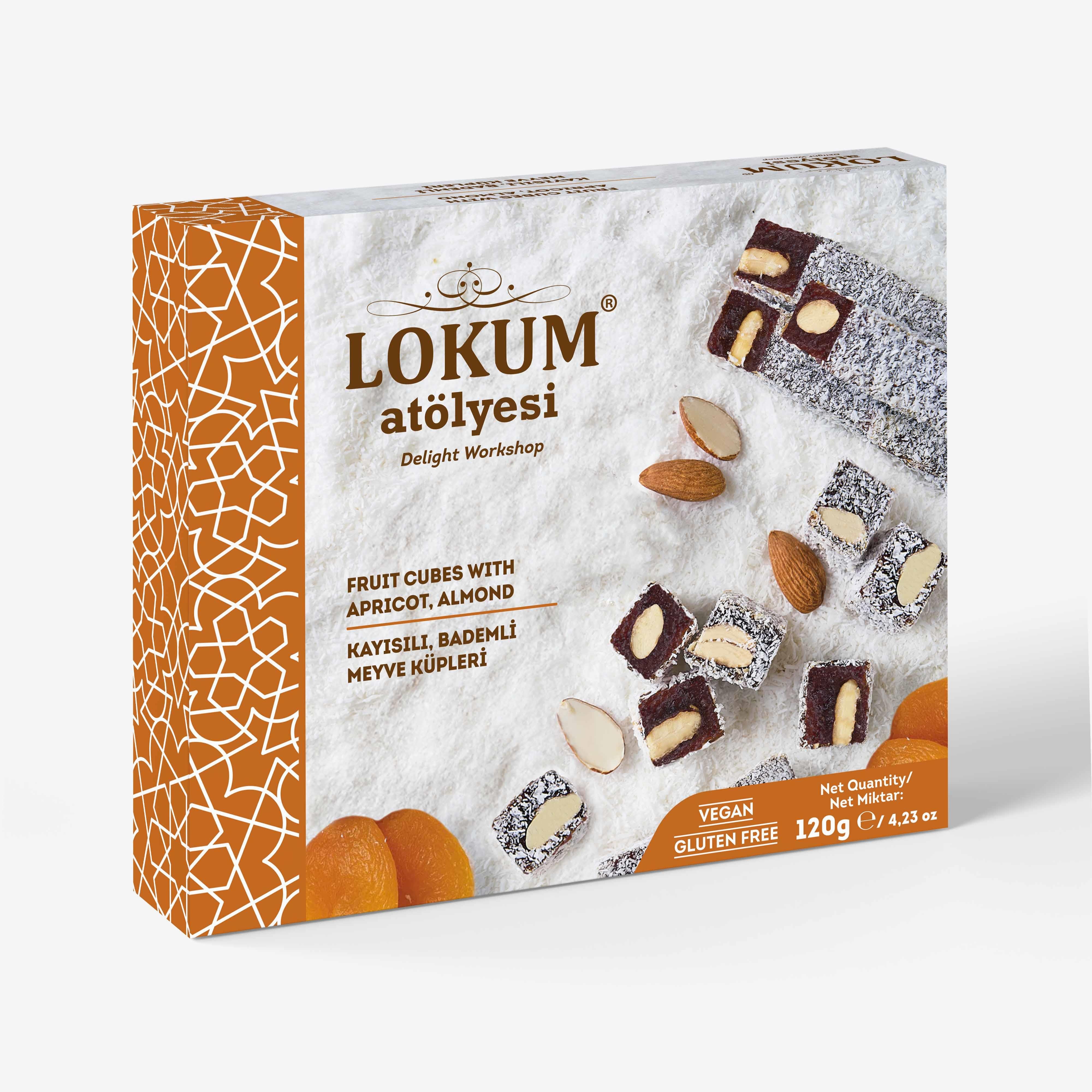 Kayısılı, Bademli Meyve Küpleri 120g