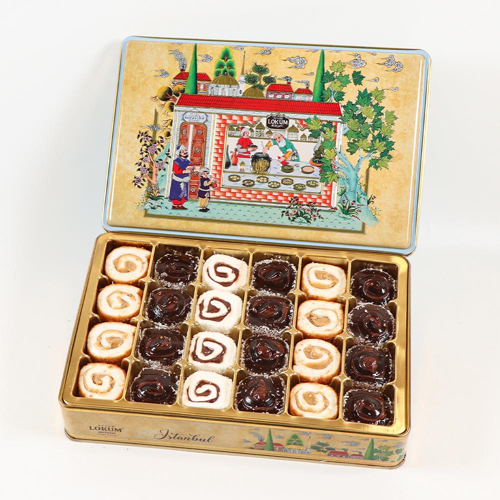Lotus Krema Dolgulu,Türk Kahveli Krema Dolgulu Lokum 700g