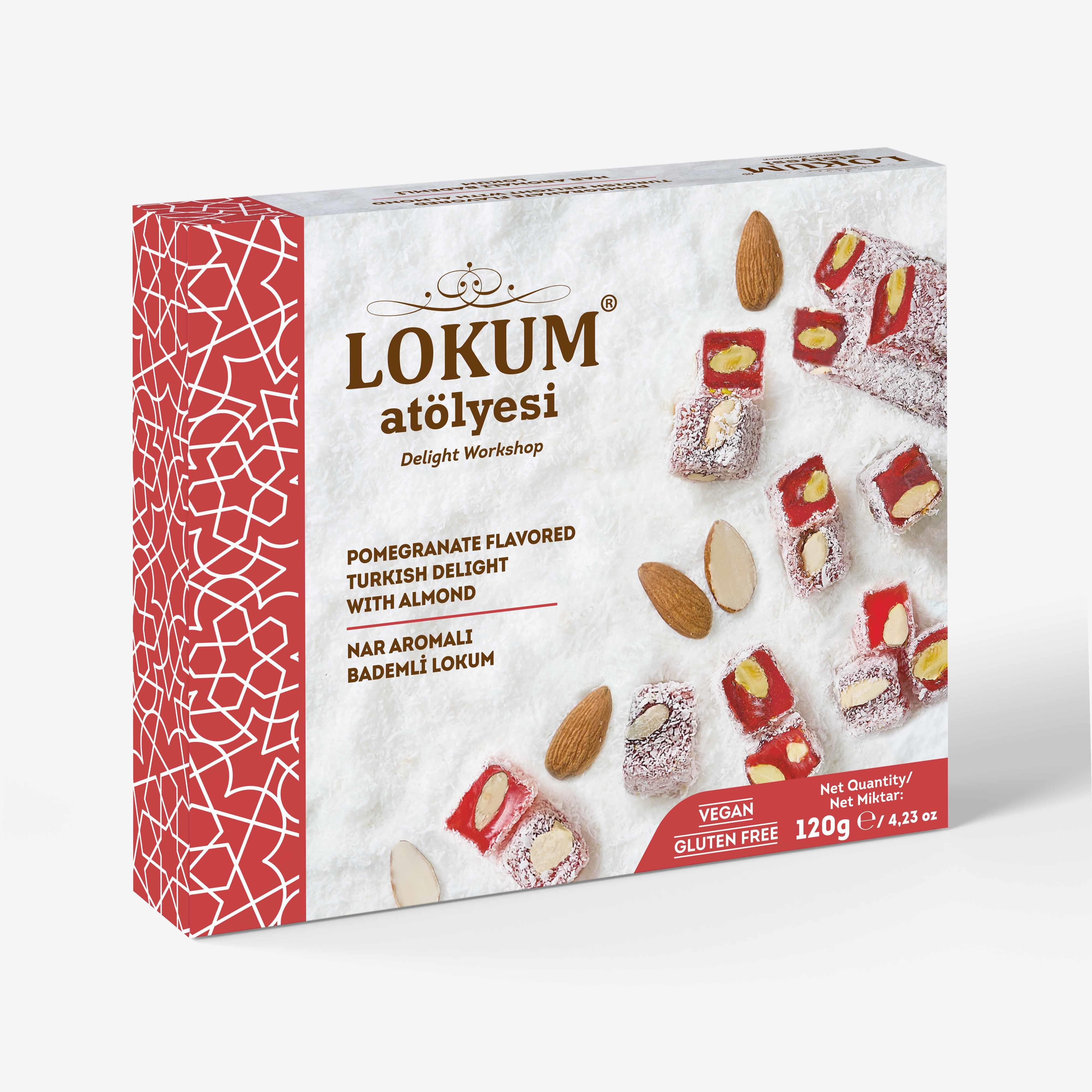 Nar Aromalı Bademli Lokum 120g