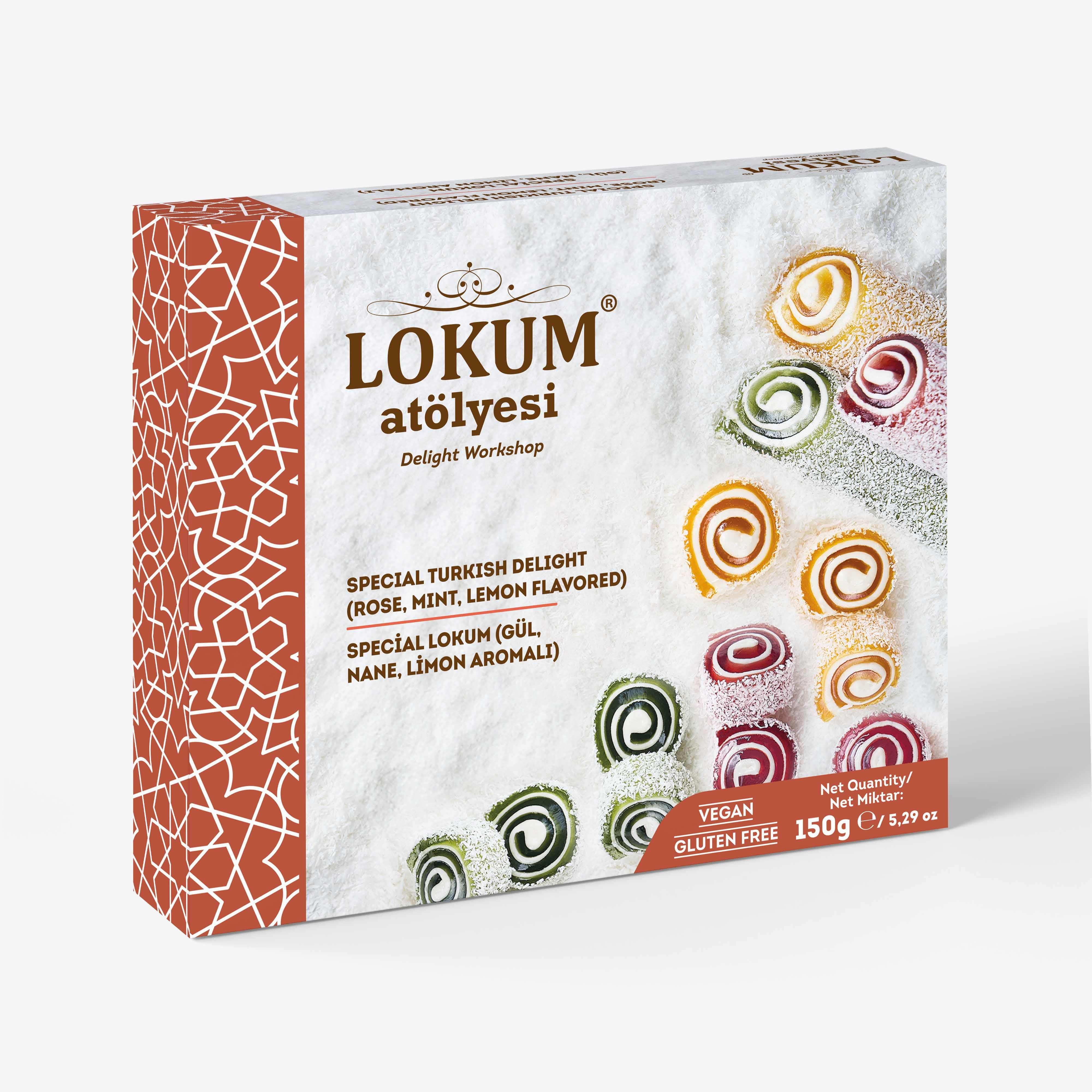 Special Lokum (Gül,Nane, Limon Aromalı) 150g