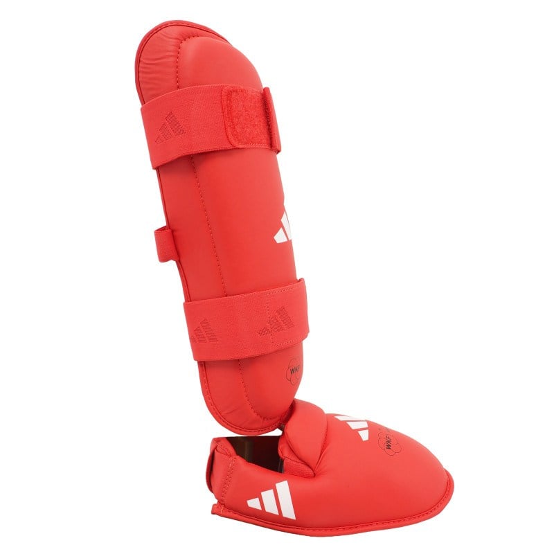 AdidasAdidas 661.35.20 WKF Onaylı Karate Kaval Koruyucu – Ayak Üstü Pedli Kırmızı/Mavi