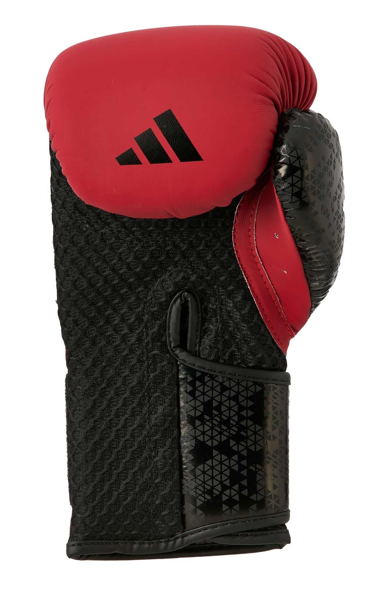 AdidasAdidas ADIC50TG Combat 50 Boks Eldiveni Kırmızı Mat Deri Kick Boks Eldiveni
