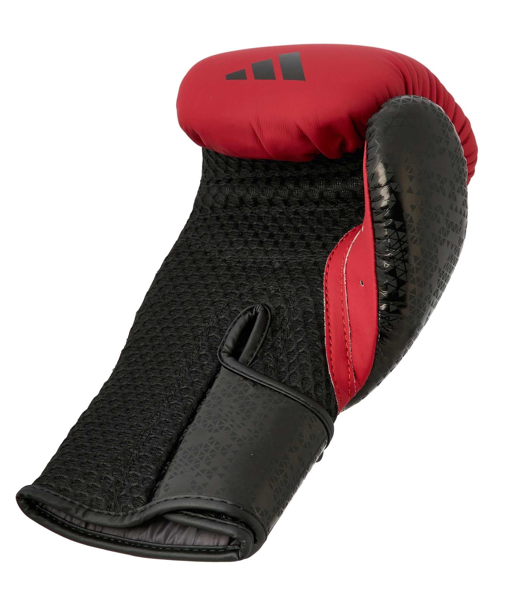 AdidasAdidas ADIC50TG Combat 50 Boks Eldiveni Kırmızı Mat Deri Kick Boks Eldiveni