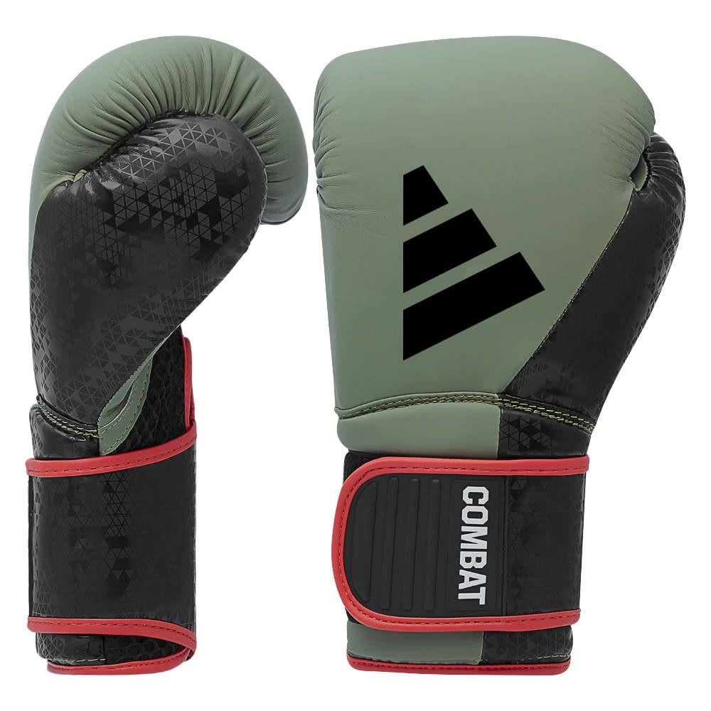 AdidasAdidas ADIC50TG Combat 50 Boks Eldiveni Haki Mat Suni Deri Kick Boks Eldiveni