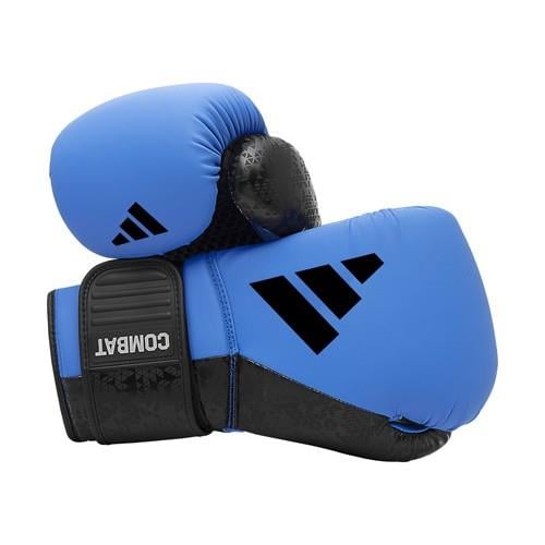 AdidasAdidas ADIC50TG Combat 50 Boks Eldiveni Mavi Mat Suni Deri Kick Boks Eldiveni