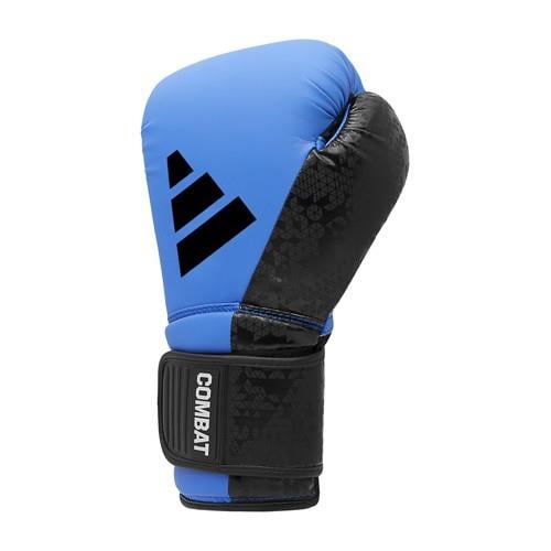 AdidasAdidas ADIC50TG Combat 50 Boks Eldiveni Mavi Mat Suni Deri Kick Boks Eldiveni