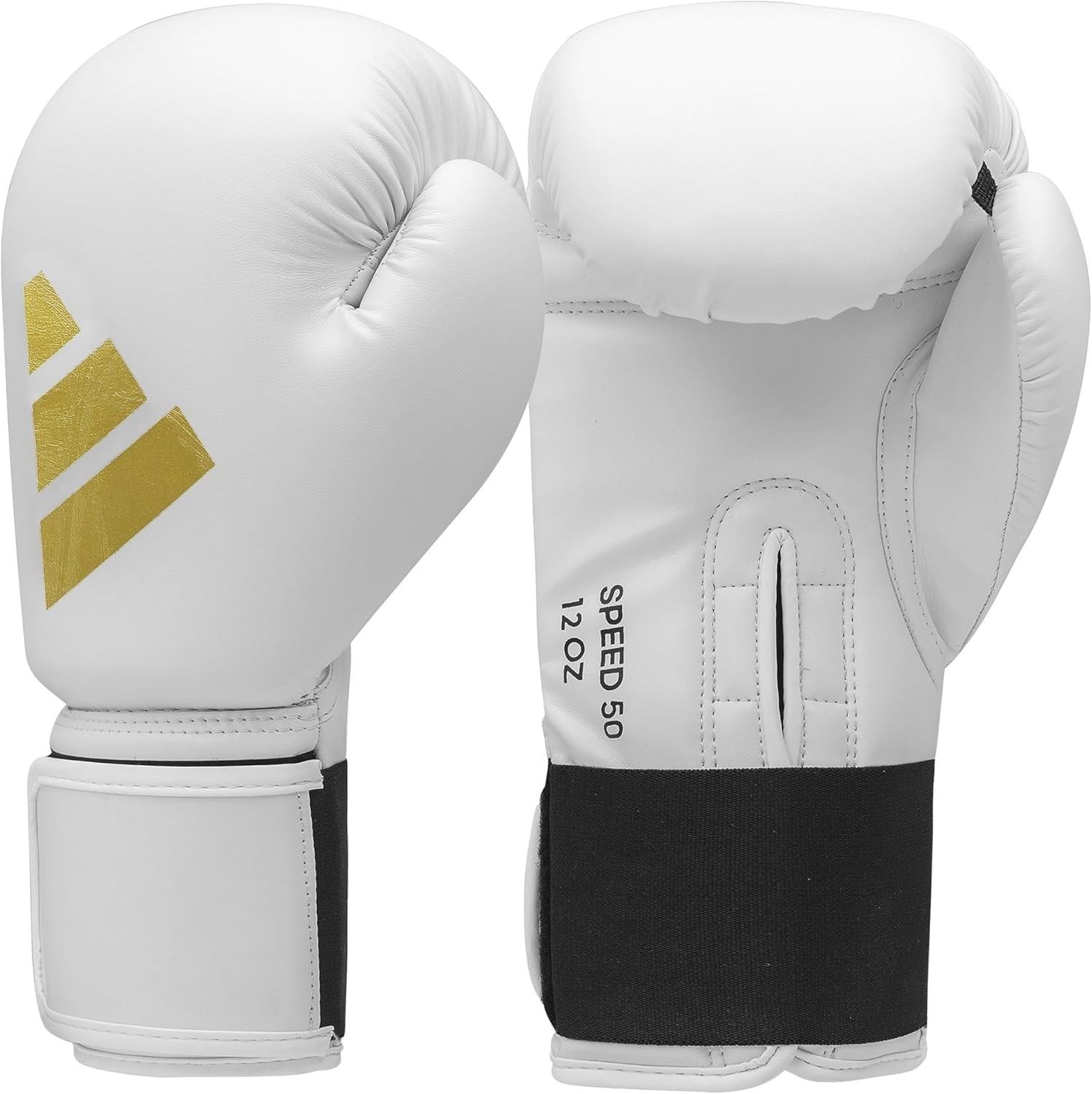 AdidasAdidas ADISBG50 Speed 50 Boks Eldiveni Kick Boks Eldiveni Beyaz Altın Yeni Seri