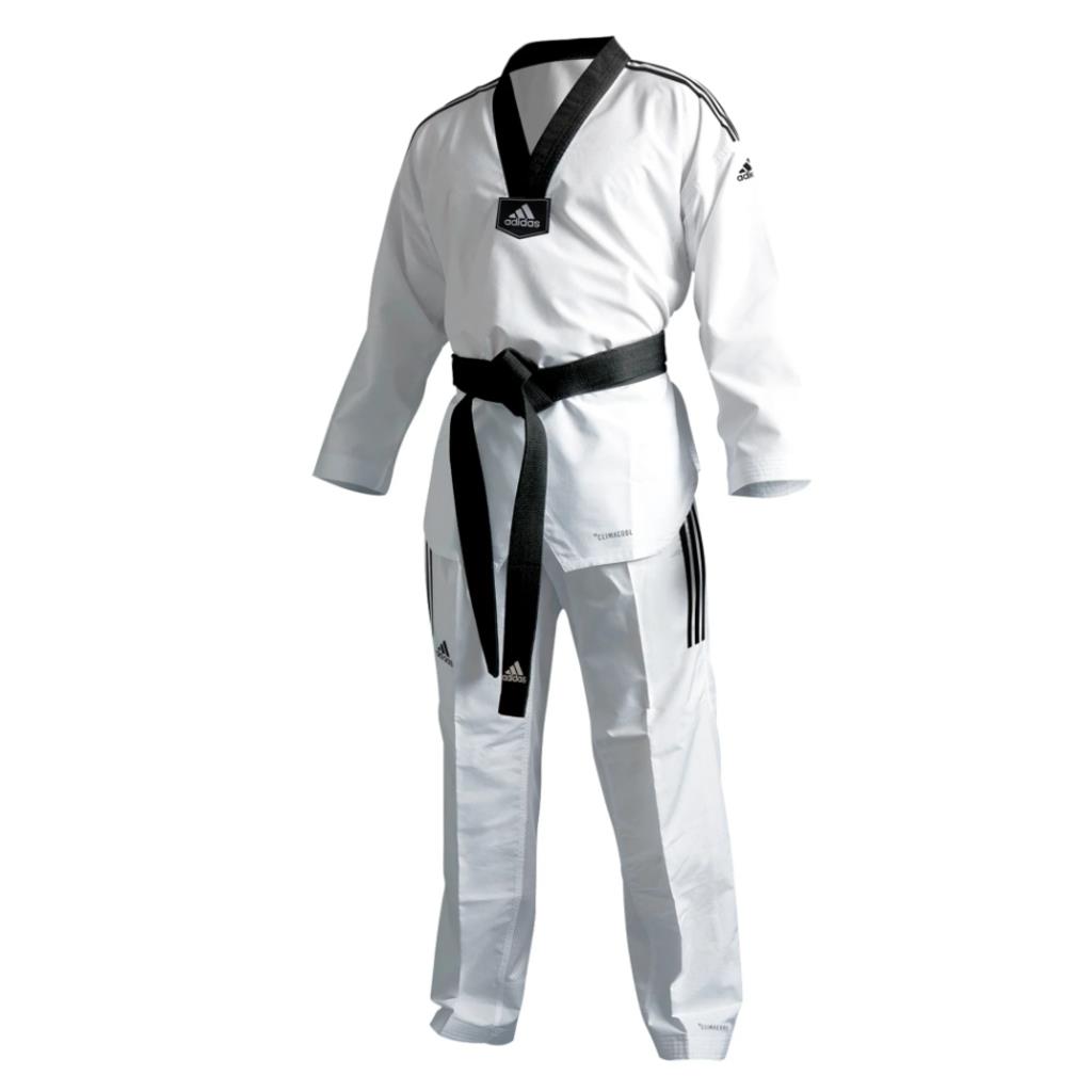 AdidasAdidas Fighter Eco 3 Stripes - 3 Çizgili Taekwondo Müsabaka Elbisesi