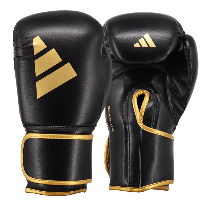AdidasAdidas PWR100TG Power 100 Boks Eldiveni Siyah/Altın