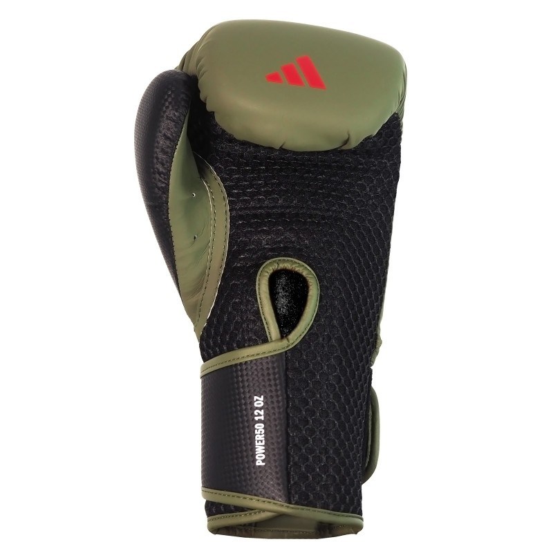 AdidasAdidas PWR50TG Power 50 Boks Eldiveni Yeşil/Kırmızı
