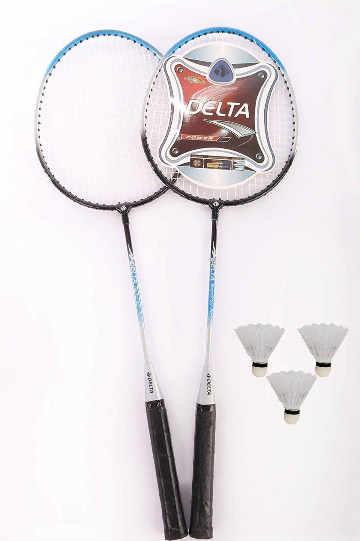 DeltaDelta 2 Adet Badminton Raketi İle 3 Adet Badminton Topu Ve Deluxe Badminton Çantası Çiftler İçin Set