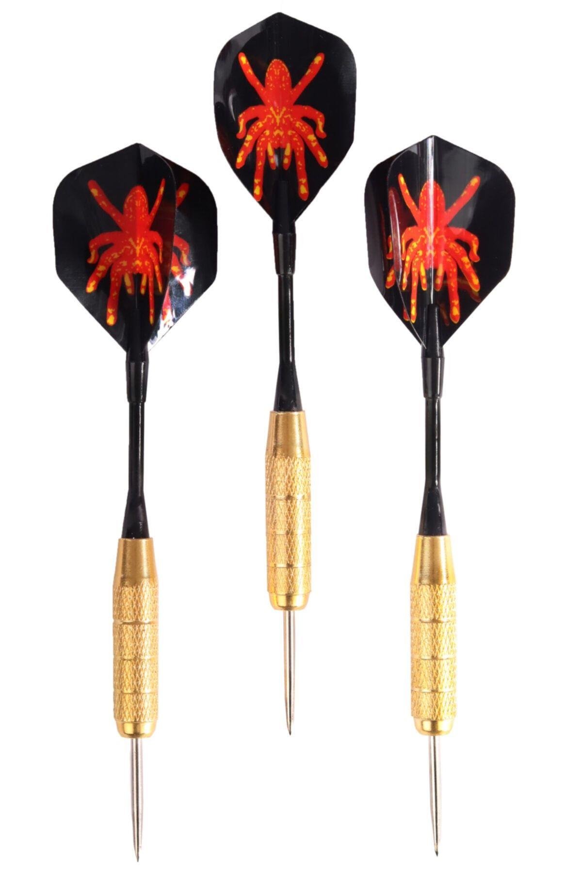 DeltaDelta 20 Gr. Dart Oku (3’lü Set) - Çelik Uç + Pirinç Gövde + Renkli Kanat - Dart Oku Seti