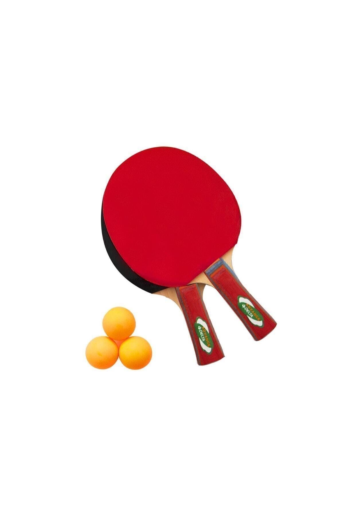 DeltaDelta Advance Masa Tenisi Raketi Seti (2 Raket 3 Top)