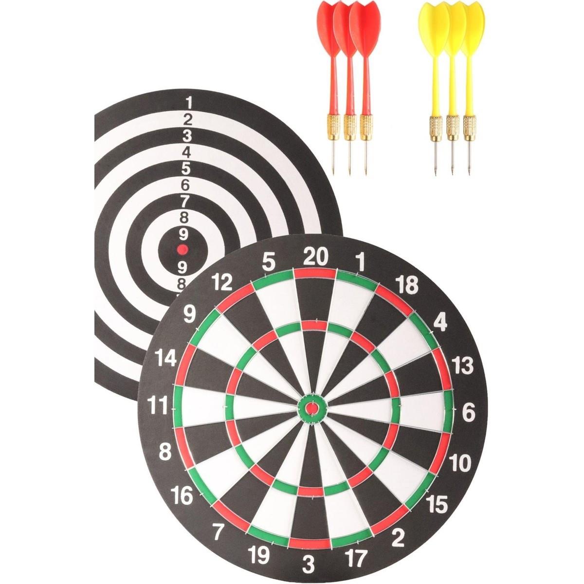 DeltaDelta Dart Seti 38 cm (15 İnç) + 6 Dart Oku (6 Gr) Hedef Tahtası SDE159