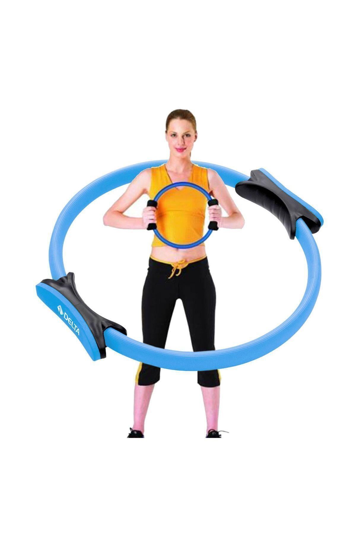DeltaDelta Dura-Strong 38 Cm Mavi Pilates Çemberi (Egzersiz Çemberi)