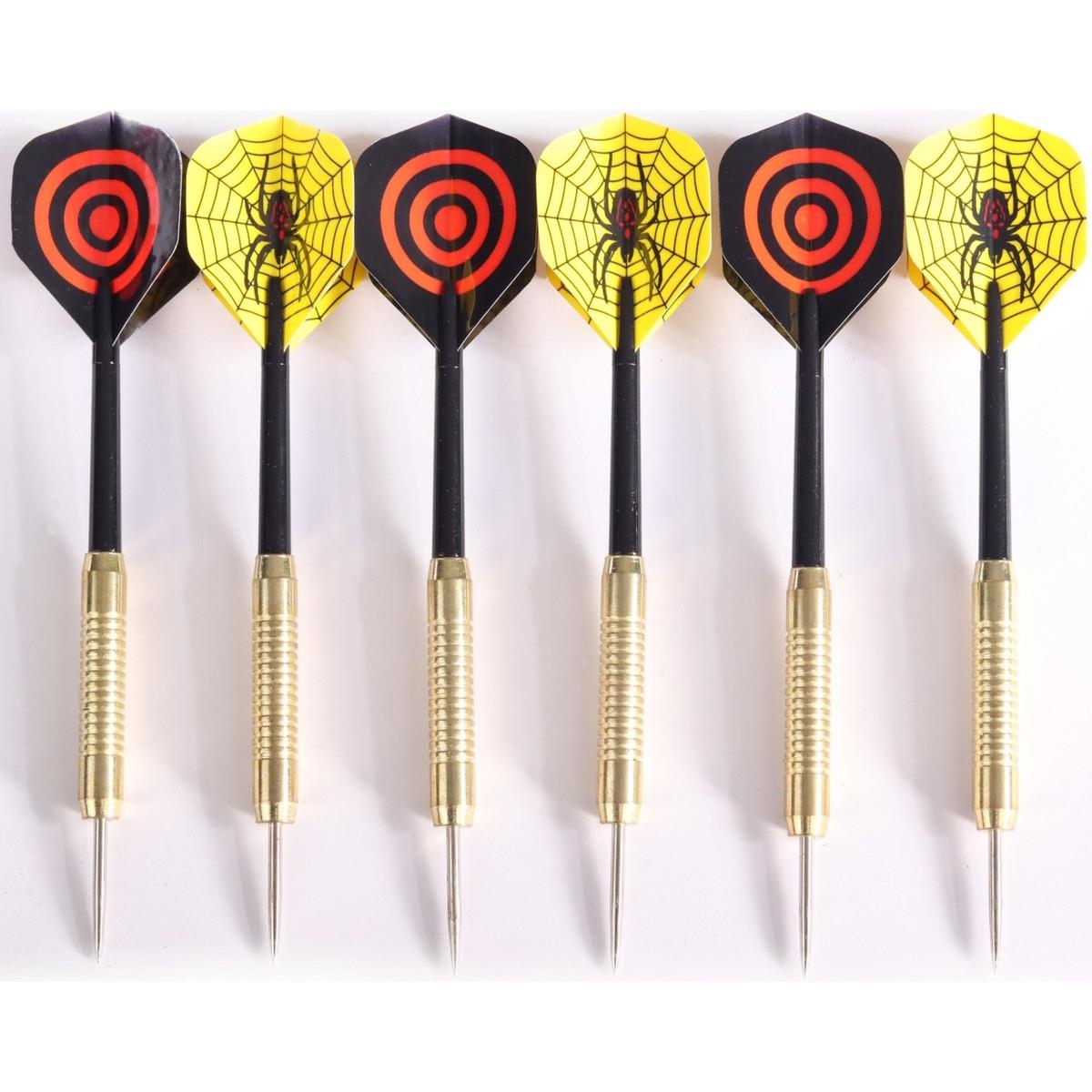 DeltaDelta Flocked Dart Seti 45 Cm (18 İnç) Büyük Boy + 6 Dart Oku (18 Gr) Hedef Tahtası SDF76