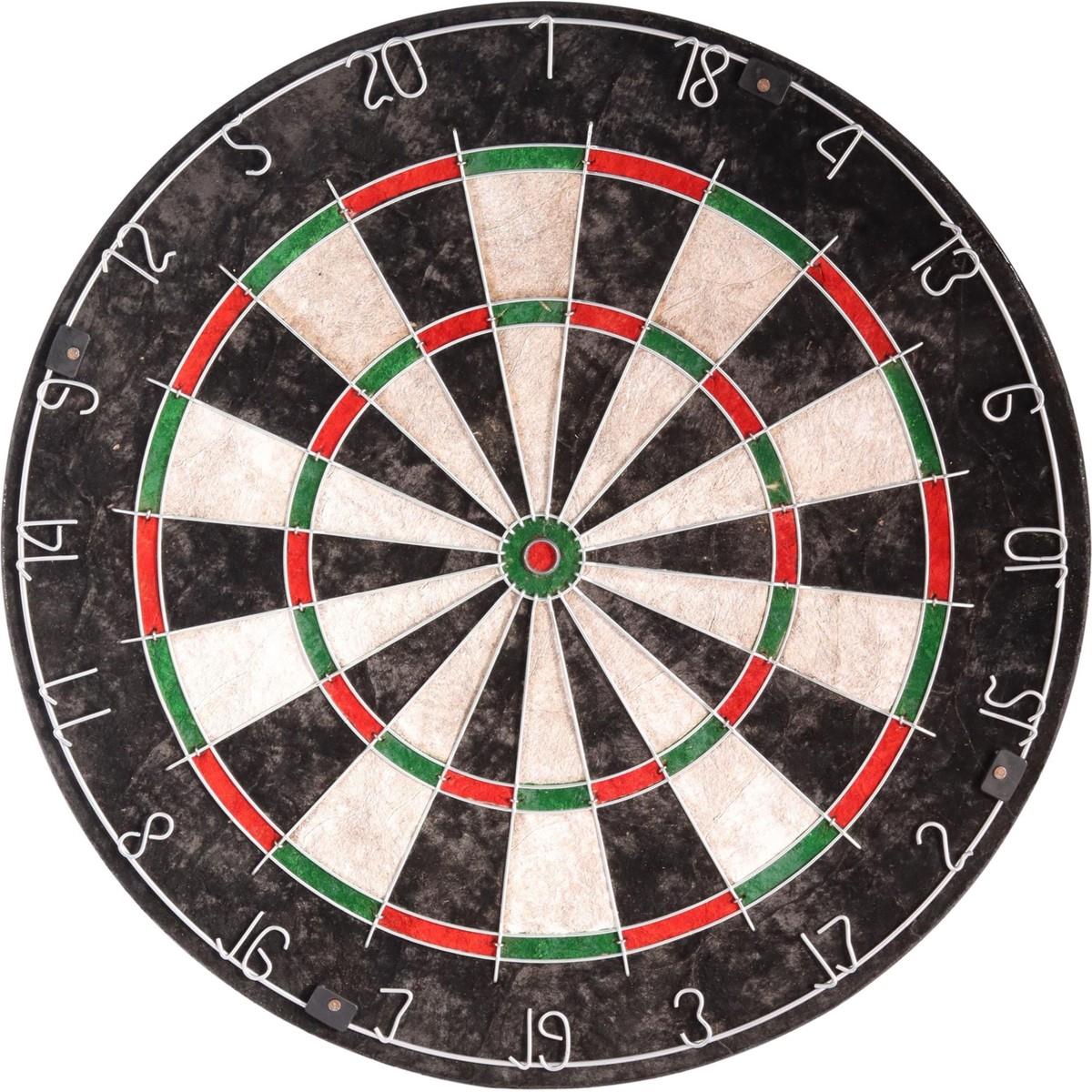 DeltaDelta Sisal Dart Seti 45 Cm (18 İnç) Büyük Boy + 6 Dart Oku (18 Gr) Hedef Tahtası SDS88