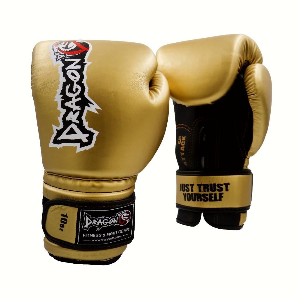 DragonDoDragonDo 30095-P Attack-5 Boks Eldiveni Gold Muay Thai Kick Boks Eldiveni