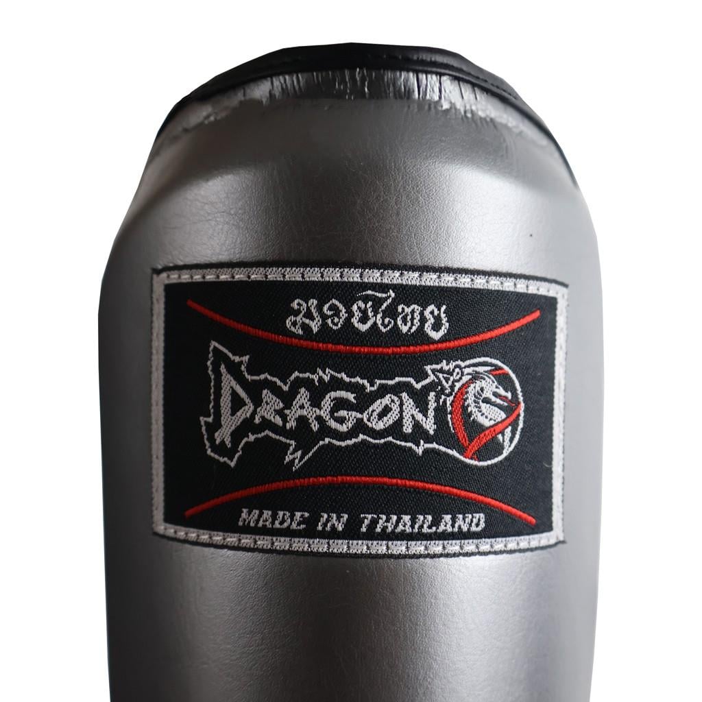 DragonDoDragonDo DRGN-T52 Hakiki Deri Kaval Koruyucu Gri Kick Boks Kaval Koruyucu