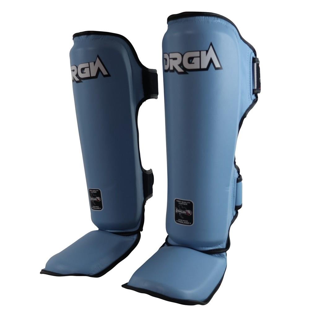 DragonDoDragonDo DRGN-T52 Hakiki Deri Kaval Koruyucu Turkuaz Kick Boxing Kaval Koruyucu