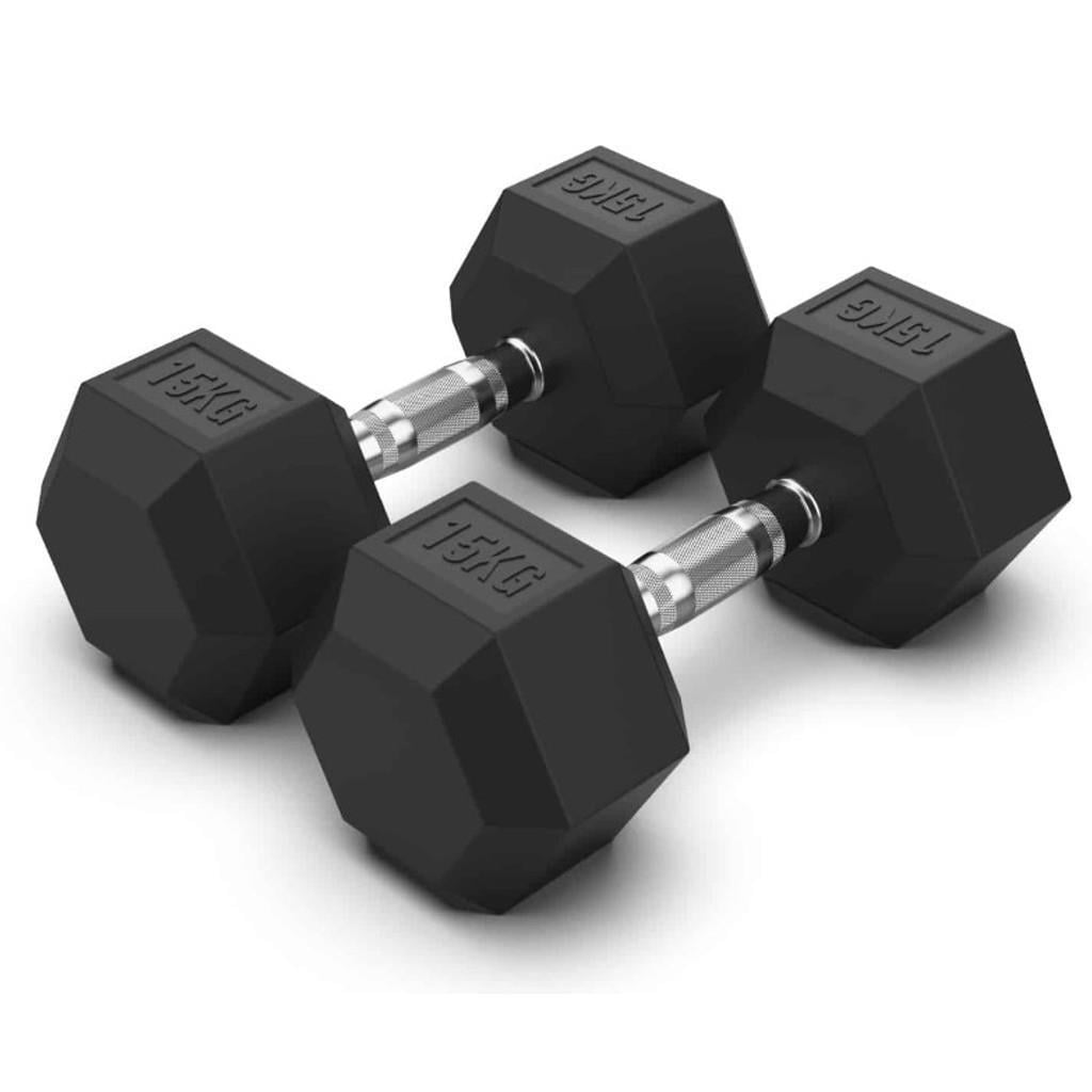 DragonDoDragonDo Kauçuk Altıgen Dambıl 15 Kg - BoksshopDragonDo Kauçuk Altıgen Dambıl 15 Kg