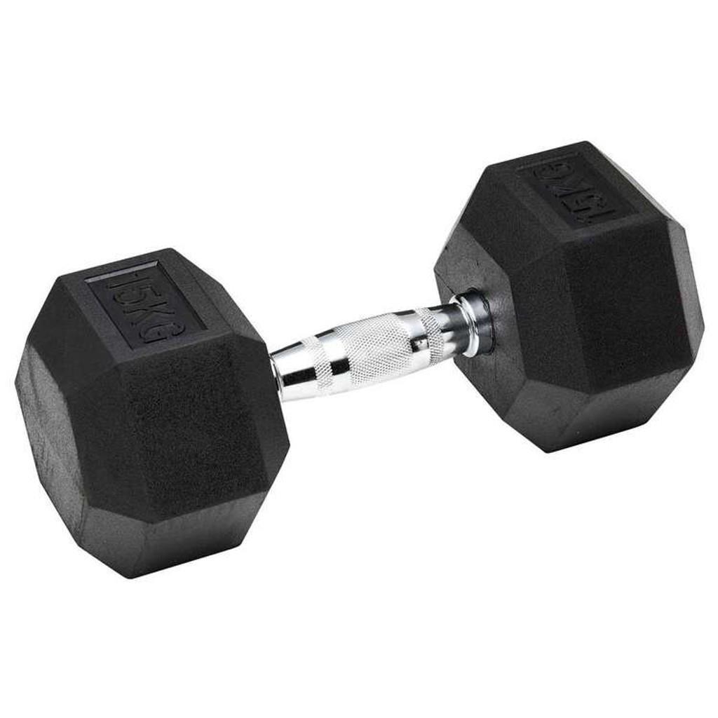 DragonDoDragonDo Kauçuk Altıgen Dambıl 15 Kg - BoksshopDragonDo Kauçuk Altıgen Dambıl 15 Kg