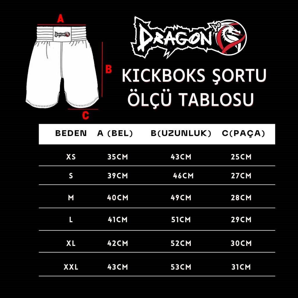 DragonDoDragonDo KB244 Kick Boks Şortu Kick Boxing Antrenman Şortu Dijital Baskılı Şort