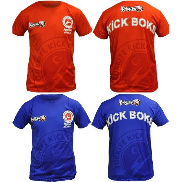 DragonDoDragonDo Kf2018 Kick Boks Tişörtü Mavi - Kırmızı